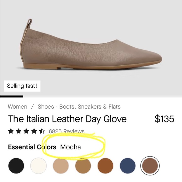 Everlane Italian Leather Day Glove size 9 mocha - Picture 2 of 16